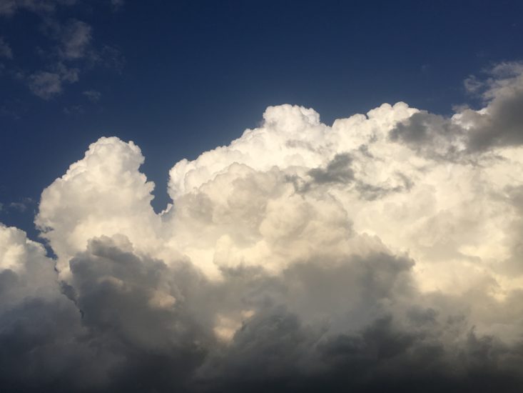 clouds in a blue sky